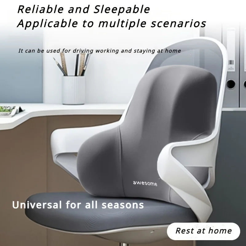 2-in-1 Memory Foam Seat and Lumbar Cushion